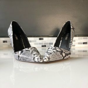 Alias Mae Snake Skin embossed leather heels